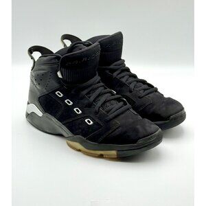 Nike Air Jordan Shoes Mens 10.5 Sneakers Black Basketball Mid Top - Pre Owned
